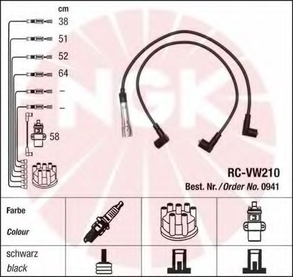 NGK 44286 Ignition Cable Kit